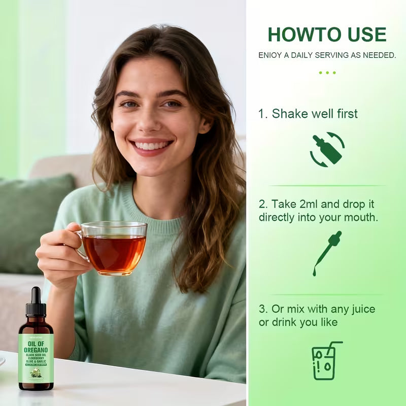 Oil of Oregano Drops | Immune & Digestive Support | Vitamin D3 K2 Peaceful Pleasures