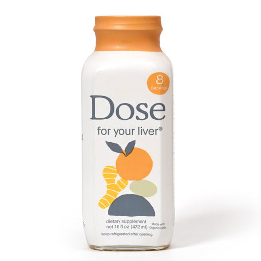 DOSE for Your Liver Supplement Shot 16oz liver support with organic herbs and natural ingredients