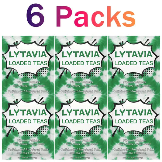Lytavia Loaded Tea Electrolyte Powder with Caffeine 6-Pack Peaceful Pleasures