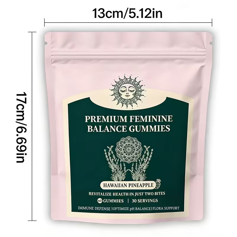 Premium Feminine Balance Gummies | Hawaiian Pineapple Flavor Peaceful Pleasures