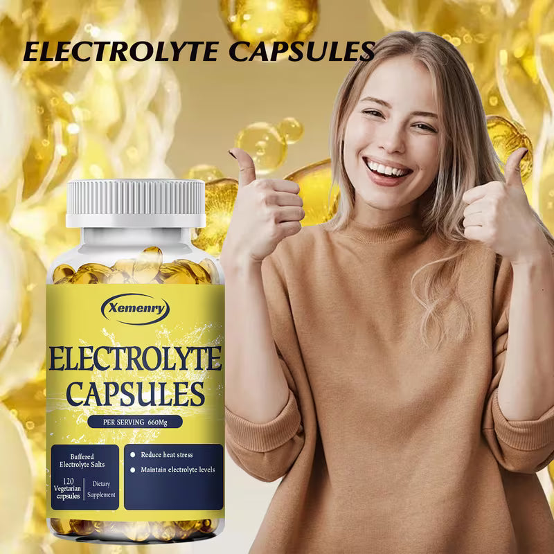 Electrolyte Capsules – Vitamin D3, Magnesium, Potassium, Calcium 120ct Peaceful Pleasures