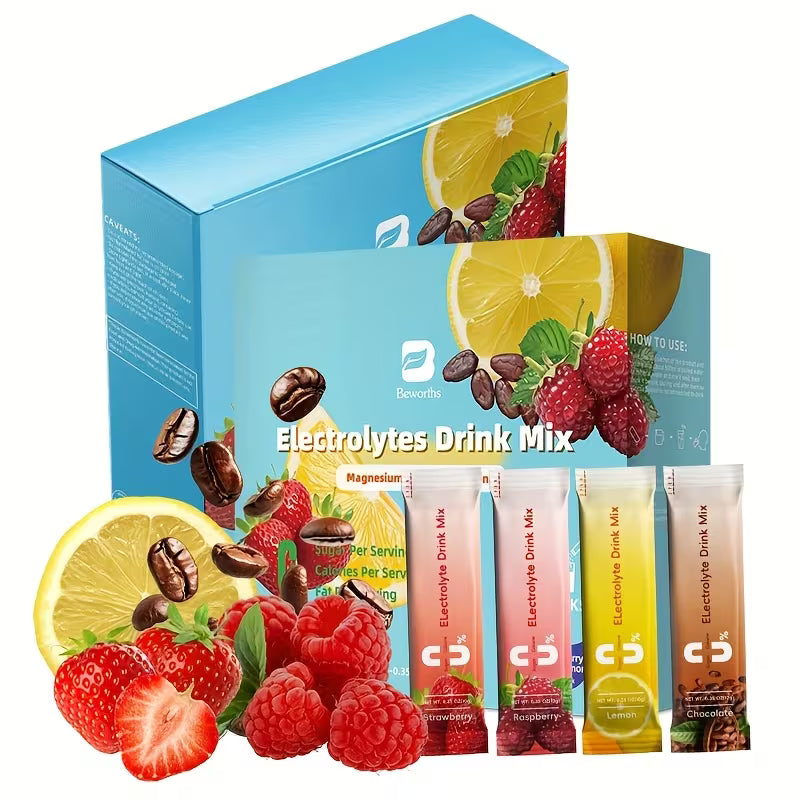 16-Stick Electrolyte Powder Packets – No Sugar, 0 Calorie Variety