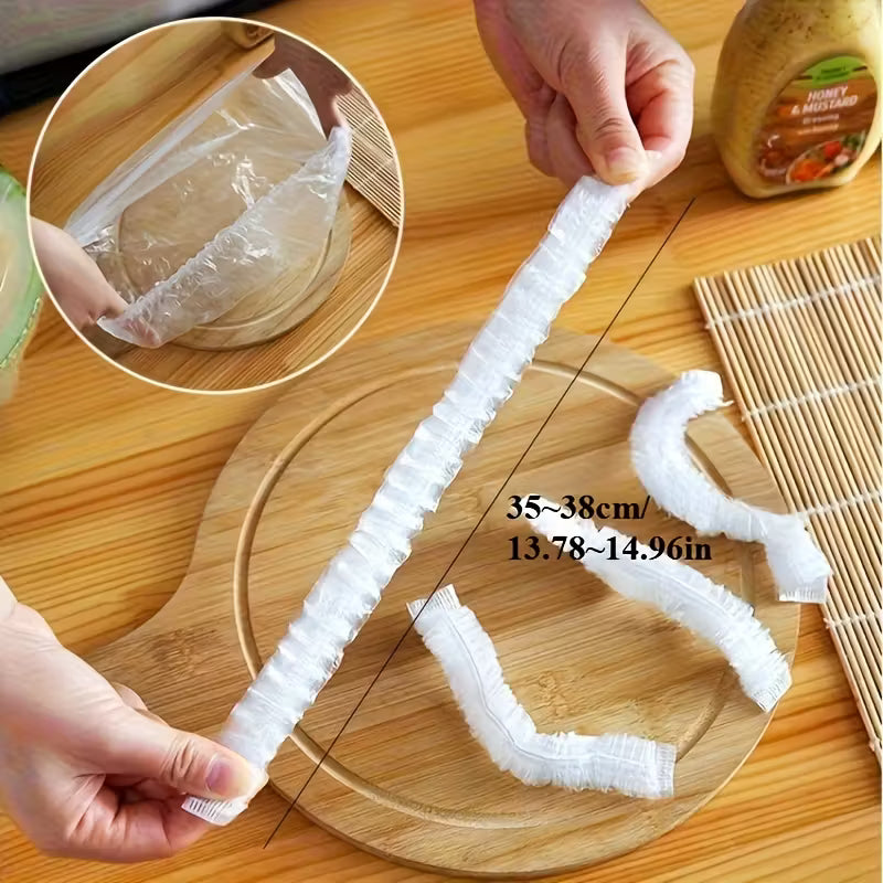 500pcs Reusable Elastic Food Covers – Stretchable Bowl & Plate Covers Peaceful Pleasures