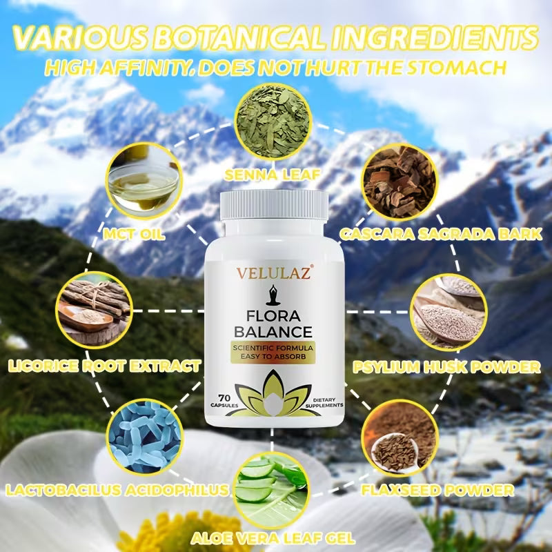 Flora Balance – Gut & Colon Support | Oregano, Black Walnut Peaceful Pleasures