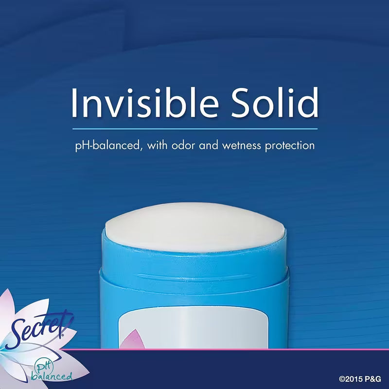 Blue container of 'Invisible Solid' with text on a blue background