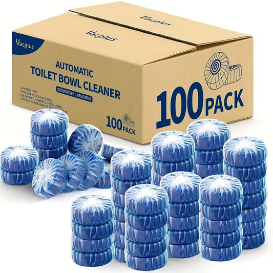 Automatic Toilet Bowl Cleaner Tablets (100 ct) – Low Odor, Long-Lasting Peaceful Pleasures