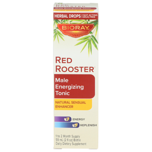 Bioray Red Rooster Male Energizing Tonic packaging on a white background