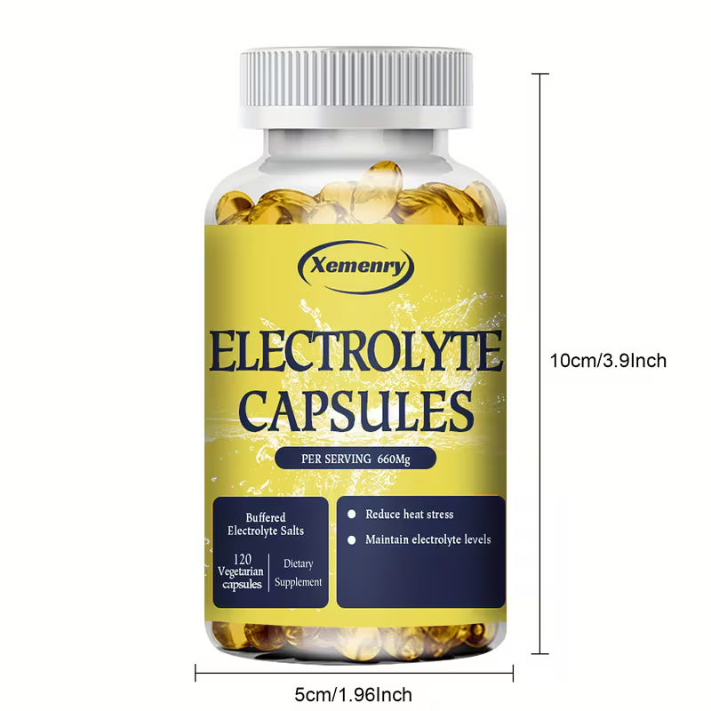 Electrolyte Capsules – Vitamin D3, Magnesium, Potassium, Calcium 120ct Peaceful Pleasures