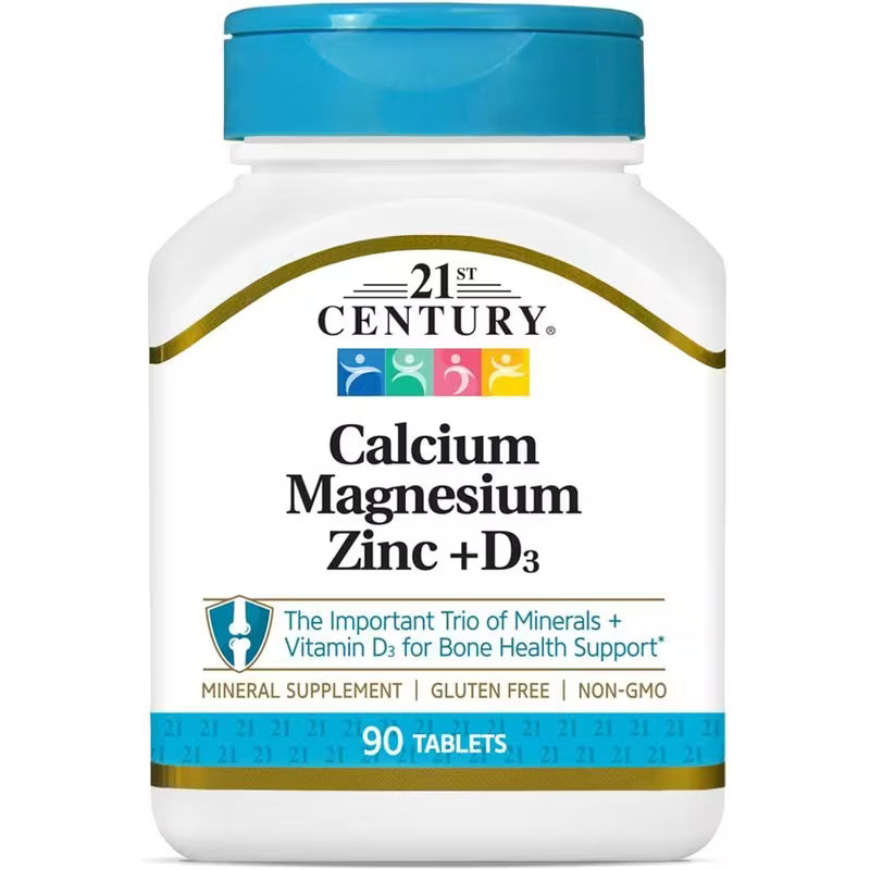21st Century Cal Mag Zinc +D Vitamin – 90 Tablets Peaceful Pleasures