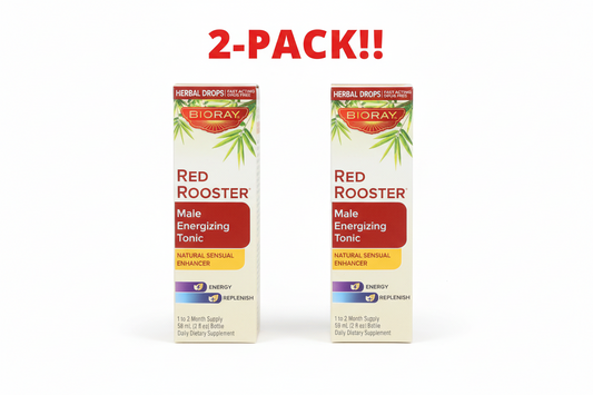 Bioray Red Rooster Male Energizing Tonic packaging on a white background
