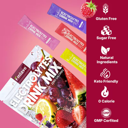 Electrolyte Powder Variety Pack – 20 Packets, 4 Flavors, 0 Calories Peaceful Pleasures
