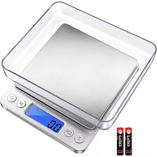 Digital Kitchen Scale 3000G/0.1G | 6 Modes, LCD, 2 Trays Peaceful Pleasures