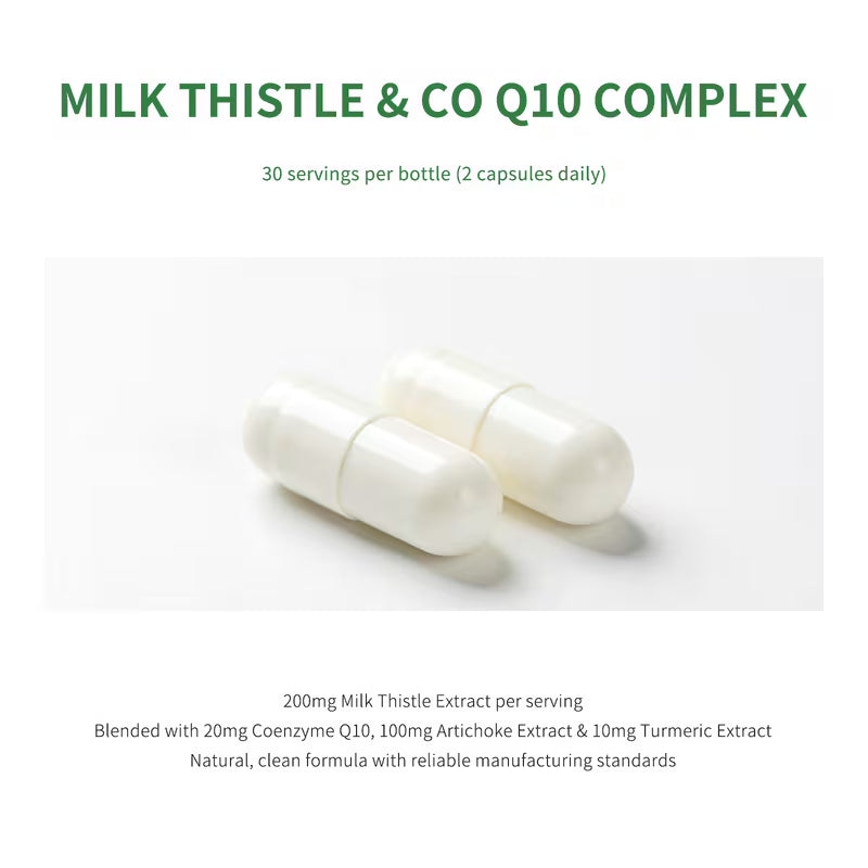 VORDLIFE Milk Thistle & CoQ10 Liver Support – 60 Capsules Peaceful Pleasures