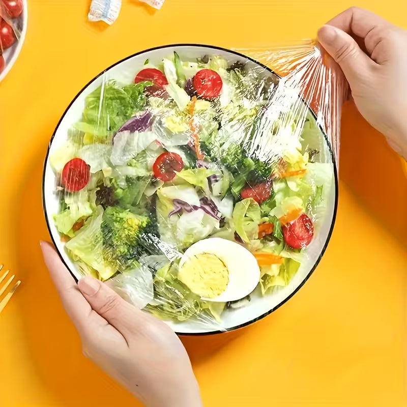 500pcs Reusable Elastic Food Covers – Stretchable Bowl & Plate Covers Peaceful Pleasures