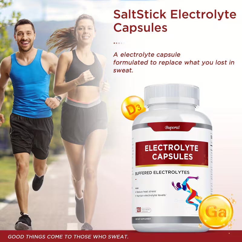 Electrolyte Capsules with Vitamin D | Gluten Free | 120 Capsules Peaceful Pleasures