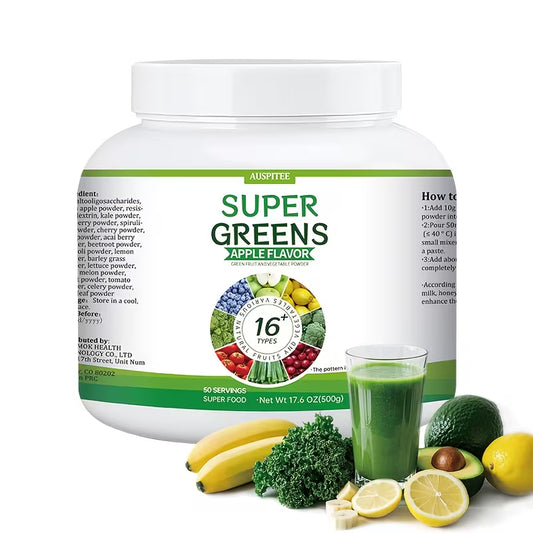 Super Green Powder | Superfood Milkshake 17.6 oz (500G) Peaceful Pleasures