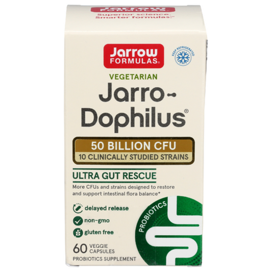 Box of Jarrow Formulas Jarro-Dophilus supplement on a white background