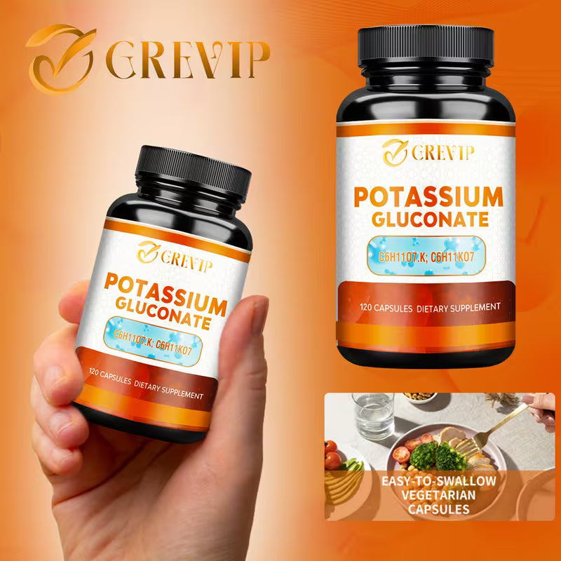 Potassium Gluconate - Heart, Nerve & Muscle Health Support | 120ct Peaceful Pleasures
