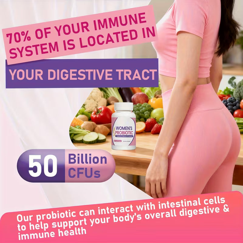 Female Probiotics 50 Billion CFU - 60 Capsules Peaceful Pleasures