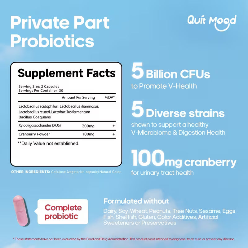 Nature Probiotics for Women's PH Health – 60 Capsules Peaceful Pleasures