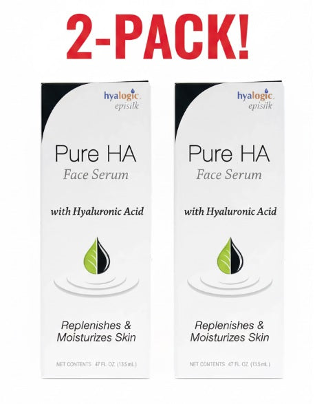 DOUBLE PACK: Hyalogic Pure Hyaluronic Acid Serum (2 x 1 fl oz Bottles) | Ultra-Hydrating, High-Molecular Weight Formula for Max Skin Plumpness & Moisture