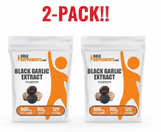 BulkSupplements Black Garlic Extract Powder (2-Pack) Peaceful Pleasures