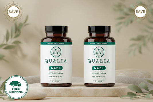 Qualia NAD+ | 2-Pack Value Bundle | Optimized Aging & Cellular Energy Supplement | 84 Capsules (42 Servings Total)