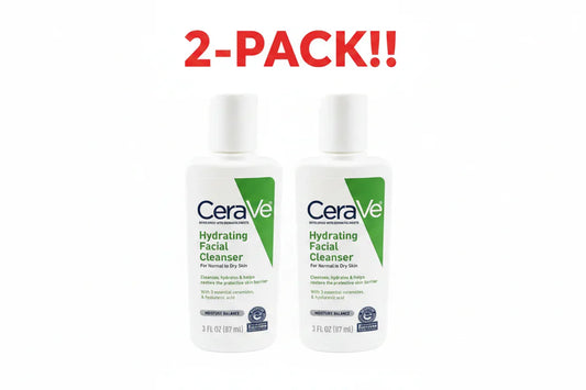 CeraVe Hydrating Facial Cleanser For Normal To Dry Skin - 3 FZ (2-Pack) CeraVe