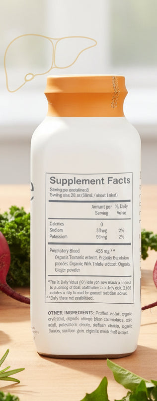 Supplement bottle with label showing 'Supplement Facts' on a white background