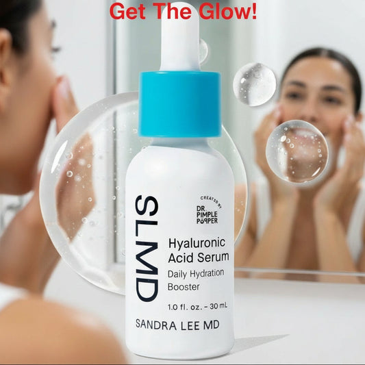 SMD Hyaluronic Acid Serum bottle with dropper on a white background