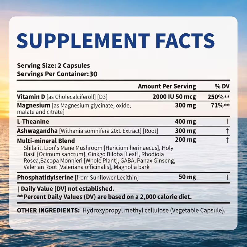 15-in-1 Magnesium Complex – Glycinate & Citrate Capsules (2-Pack) Peaceful Pleasures Health and Wellness