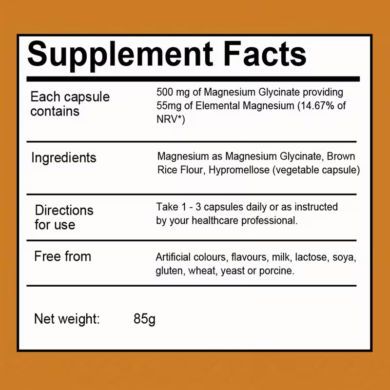 Magnesium Glycinate Supplement – 2 Pack (240 Capsules) Peaceful Pleasures Health and Wellness