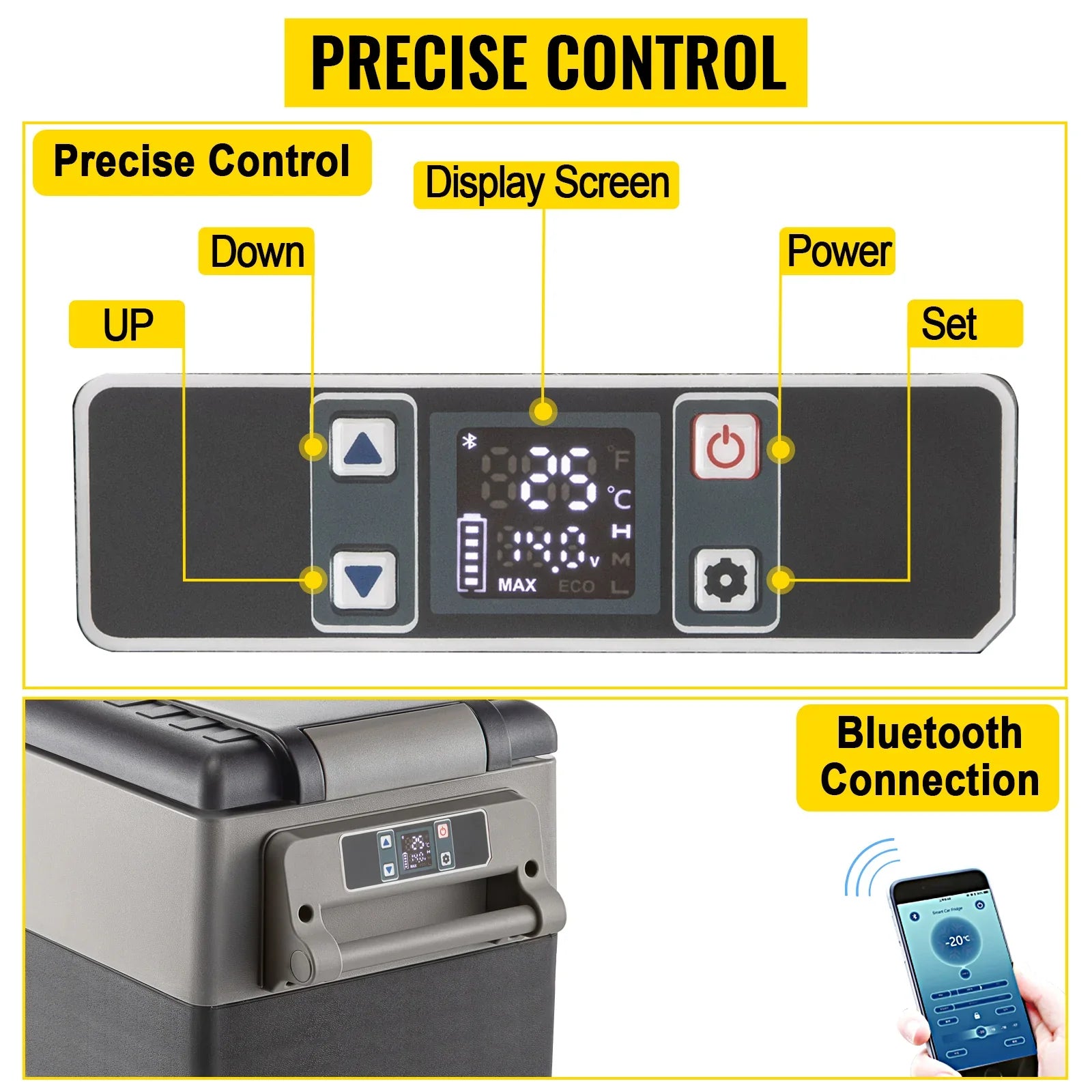SucceBuy Car Refrigerator Mini Fridge Freezer Portable Refrigerators Peaceful Pleasures Health and Wellness
