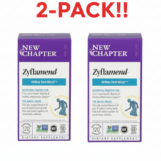 New Chapter Zyflamend Whole Body 120 capsules two-pack bundle herbal inflammation support