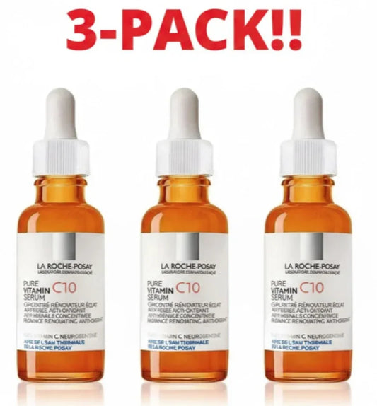 La Roche-Posay Pure Vitamin C10 Serum – 3-Pack, 30ml | Anti-Aging for Sensitive Skin Skincare Serums La Roche-Posay