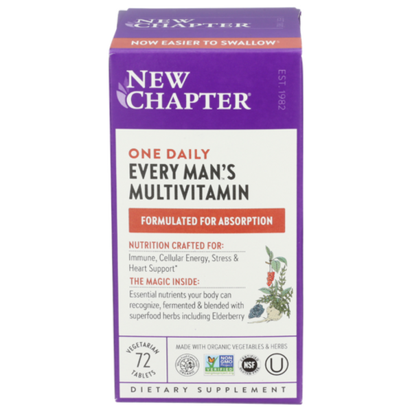 New Chapter Every Man's Multivitamin packaging on a white background