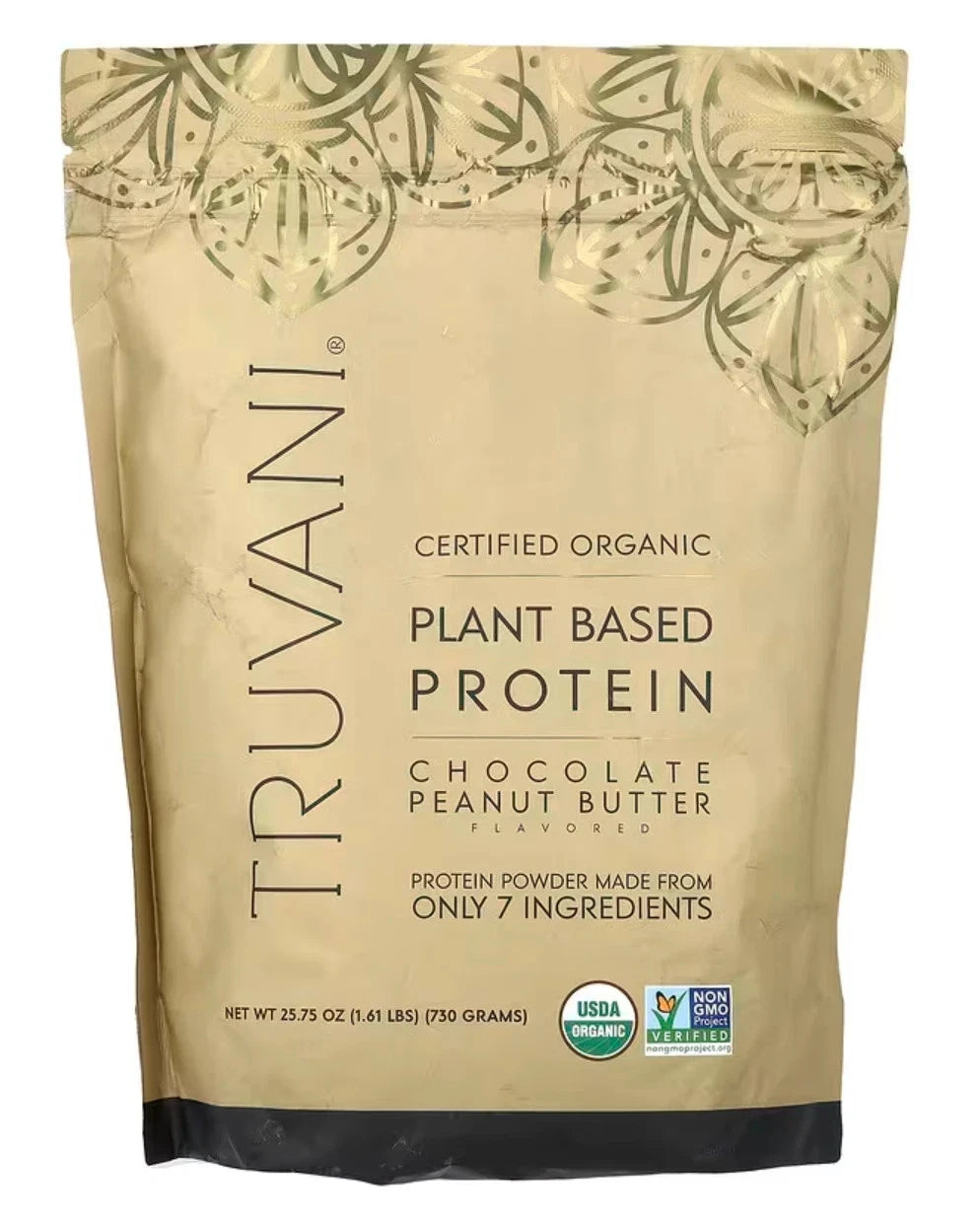 2 Pack! Lot of TWO Truvani protein powder Chocolate Peanut Butter 25.75oz Ex1/27