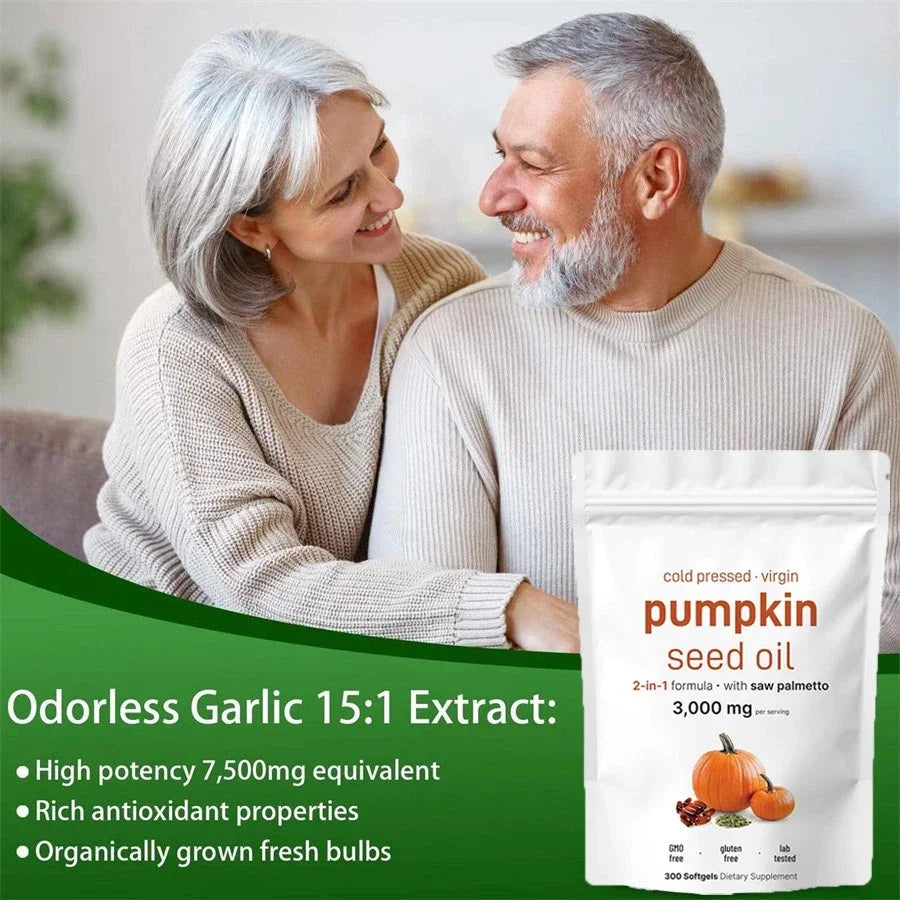 Aged Pumpkin Seed Oil 3000mg – 300 Softgels, Odorless magnus_market