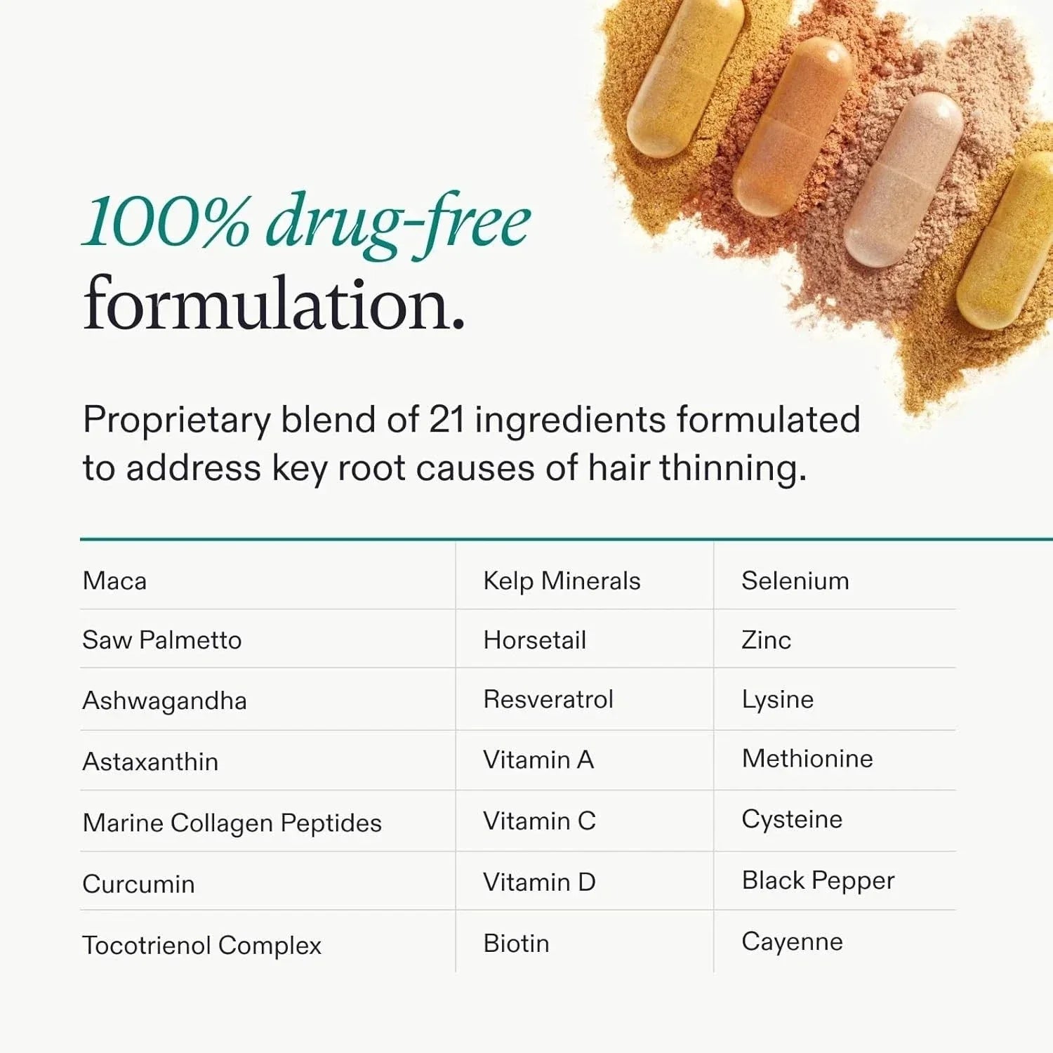 Women's Balance Hair Growth Supplements 45+ | 120 Capsules magnus_market