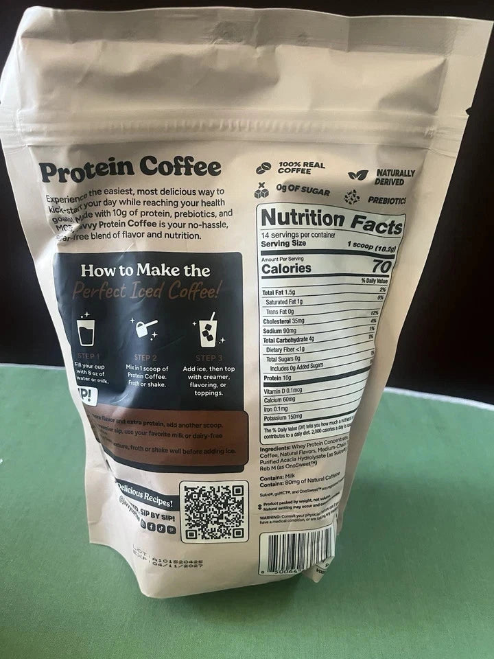 2 Pack! TWO Javvy Protein coffee Mocha 9oz 14 serv Ex 6/27
