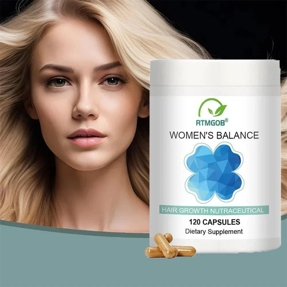 Women's Balance Hair Growth Supplements for Ages 45+ Hair Growth Supplements Peaceful Pleasures Health and Wellness