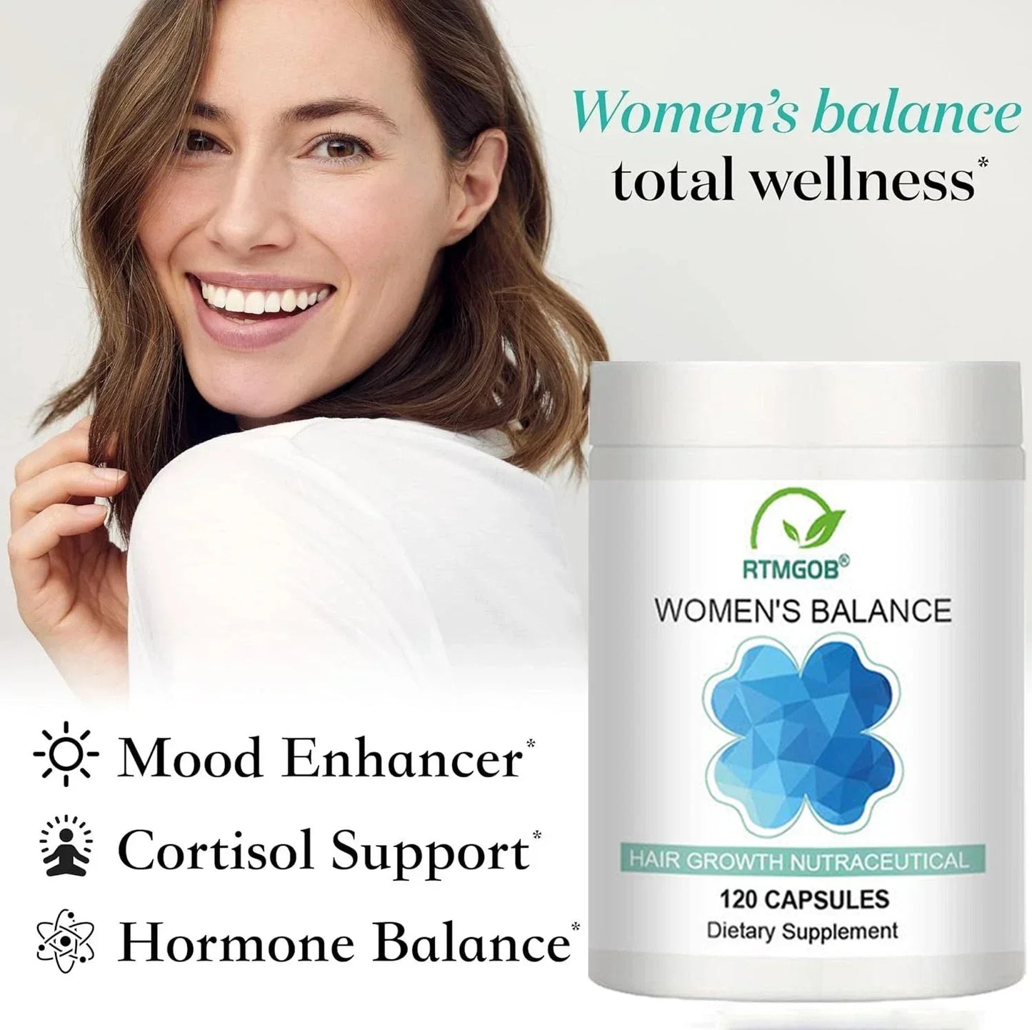 Women's Balance Hair Growth Supplements 45+ | 120 Capsules magnus_market