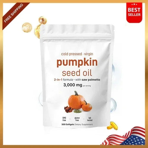 Aged Pumpkin Seed Oil 3000mg – 300 Softgels, Odorless magnus_market
