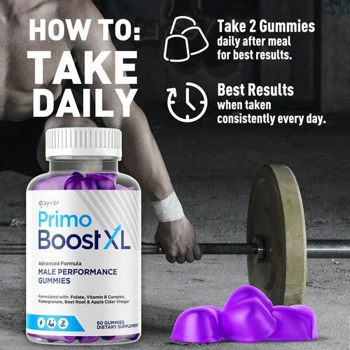 Primo Boost XL Gummies – Advanced Men's Wellness Formula Men's Health Supplements Peaceful Pleasures Health and Wellness