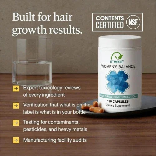 Women's Balance Hair Growth Supplements for Ages 45+ Hair Growth Supplements Peaceful Pleasures Health and Wellness