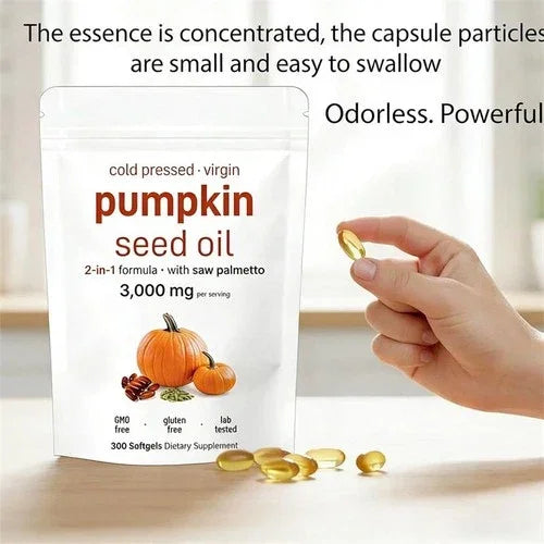 Aged Pumpkin Seed Oil 3000mg – 300 Softgels, Odorless magnus_market