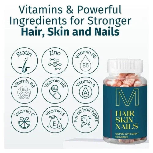 Hair Skin & Nails Gummies – Vegan Biotin + Collagen magnus_market