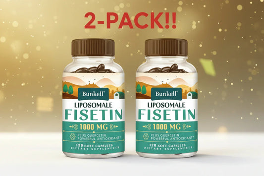 Liposomal Fisetin 1000mg with Phosphatidylcholine for Enhanced Absorption & Cellular Health, 120 Softgels (2-Pack) Peaceful Pleasures