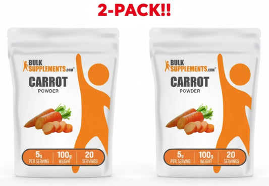 BulkSupplements Carrot Powder | 2-Pack | Beta-Carotene Superfood Peaceful Pleasures